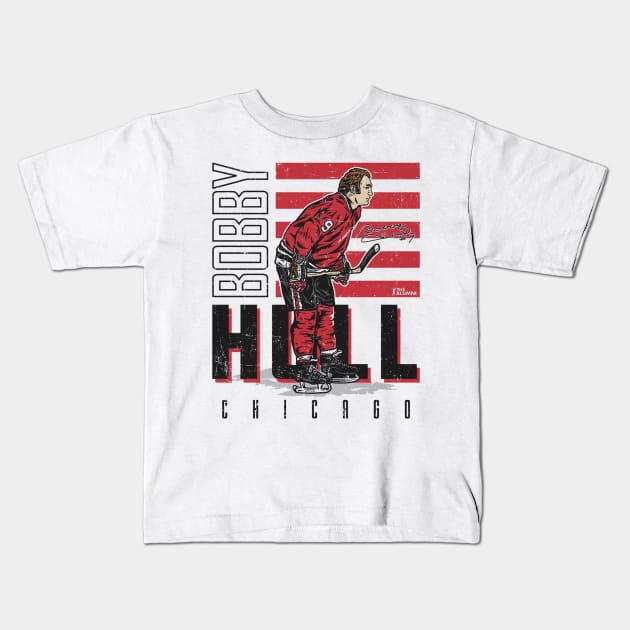 Bobby Hull Chicago Homage Kids T-Shirt by lavonneroberson